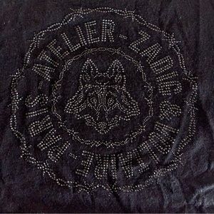 Zadig & Voltaire merino logo sweater💀